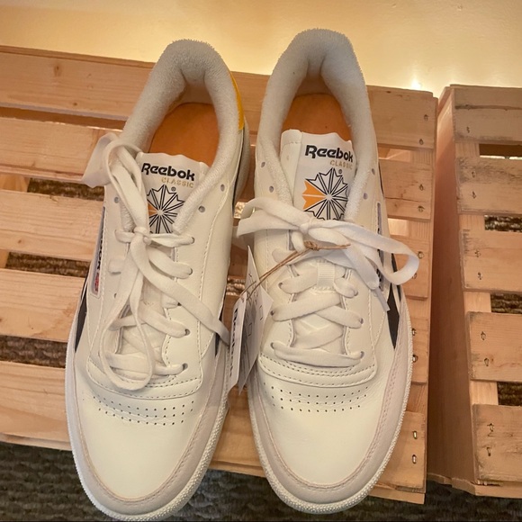 Reebok Club C gold and blue vector Unisex - Picture 4 of 7